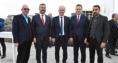 Mesut Eray, BESOB Hizmet Binası Temel Atma Töreni’nde