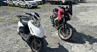 Motosikletli gaspçılar kamerada