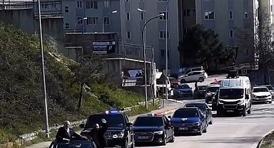 Pendik'te muhtarın çakarlı lüks araç konvoyuna para cezası