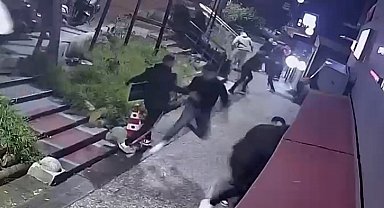 Sarıyer'de İsveçli tarafların kafeteryadaki silahlı kavgası kamerada