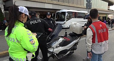 Taksim'de helikopter destekli huzur uygulaması yapıldı