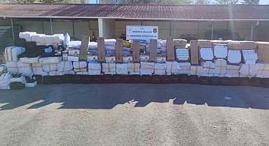 Ankara'da 35 milyon liralık kaçak tütün ve elektronik malzeme ele geçirildi