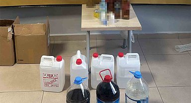 Ankara'da sahte alkol üretimi yapan şahıs yakalandı