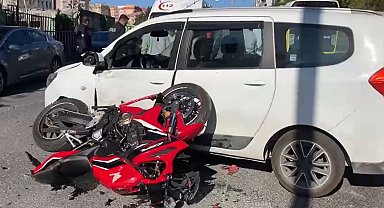Beylikdüzü'nde motosiklet kazası: 1 yaralı