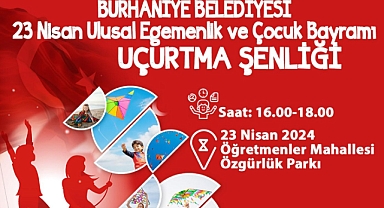 Burhaniye'de 23 Nisan Uçurtma Şenliği