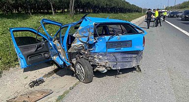 Esenyurt TEM'de hatalı şerit değiştirme kazası: 2 yaralı