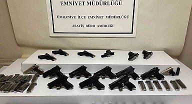 İstanbul'da yasa dışı silah ticareti operasyonu: 10 silah ele geçirildi