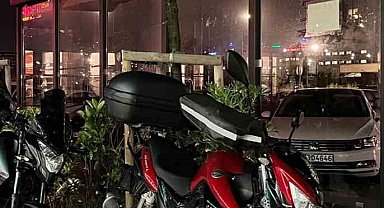 Park halindeki motosikleti çalarak kayıplara karıştı: O anlar kameraya yansıdı