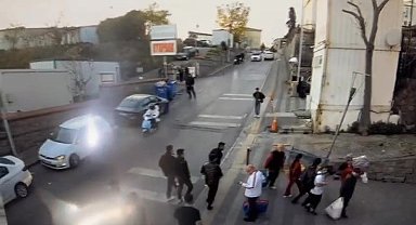 Üsküdar'da Galatasaraylı baba ve kıza saldıran taraftarlar kamerada