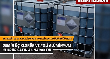 BALIKESİR SU VE KANALİZASYON İDARESİ GENEL MÜDÜRLÜĞÜ'NDEN