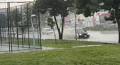 Ankara Yenimahalle'de yağmur etkili olmaya başladı