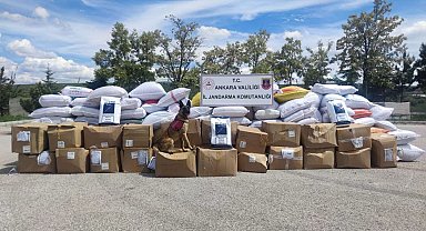 Ankara'da 10 milyon TL değerinde kaçak tütün ele geçirildi