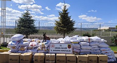Ankara'da 13 ton 450 kilo bandrolsüz kıyılmış tütün ele geçirildi