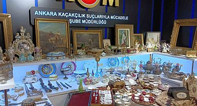 Ankara'da 50 milyon lira değerinde tarihi eser ele geçirildi
