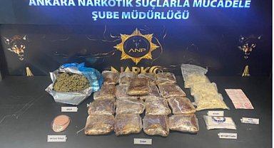 Ankara'da uyuşturucu operasyonu: 3 şüpheli gözaltına alındı