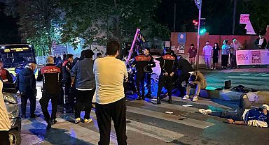 İstanbul'da "yetersiz ehliyet" kovalamacası kazayla bitti: 2'si polis 3 yaralı