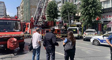 Şişli'de restoranın bacasında çıkan yangın paniğe neden oldu