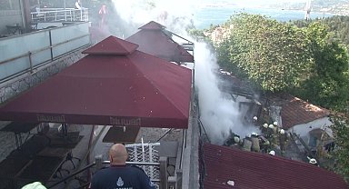 Üsküdar'da sobadan çıkan yangında gecekondu küle döndü
