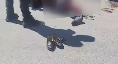 Yaşlı kadının tır altında kaldığı kaza anı kamerada