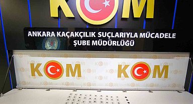 Ankara'da tarihi eser operasyonu: 67 adet sikke altın ele geçirildi
