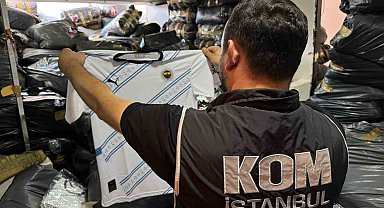 İstanbul'da 4 büyük kulübe ait 180 bin kaçak forma ele geçirildi