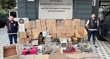 Maltepe'de kaçak makaron operasyonu: 1 kişi tutuklandı