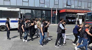 "Sibergöz 44" operasyonunda gözaltına alınan zanlılar adliyeye sevk edildi