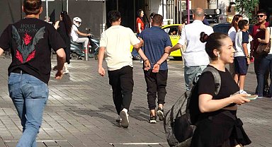 Taksim'de taşkınlık çıkartan şüpheli güven timleri tarafından gözaltına alındı