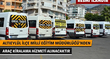 ALTIEYLÜL İLÇE MİLLİ EĞİTİM MÜDÜRLÜĞÜ'NDEN