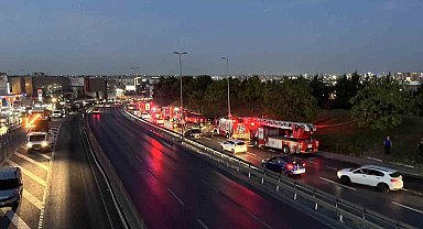 Atatürk Havalimanı çevresindeki yeşillik alanda yangın