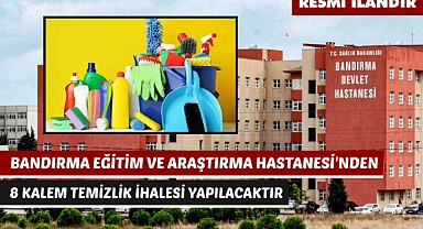 BANDIRMA EĞİTİM VE ARAŞTIRMA HASTANESİ'NDEN