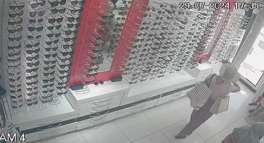 Maltepe'de gözlük hırsızlığı kamerada