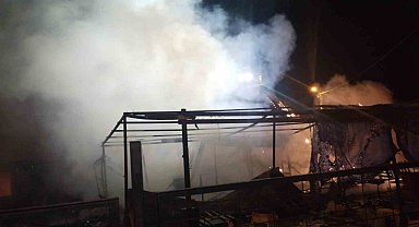 Sancaktepe'de ahır ve kümes alev alev yandı: 30 tavuk telef oldu