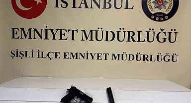 Şişli'de alkollü şahıs taksinin içinden silahla rastgele havaya ateş açtı