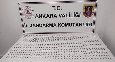 Ankara'da tarihi eser kaçakçısı bin 108 adet Bizans sikkesi ile yakalandı
