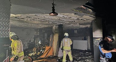 Arnavutköy'de camide yangın
