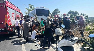 Arnavutköy'de işçi servisi kazası