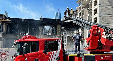 Ataşehir'de inşaatta yangın paniği