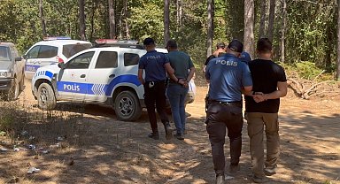 Aydos Ormanlarında piknikçilere dronlu ve UTV'li denetim