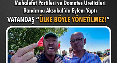 Bandırma’da Domates Üreticileri Ayakta: “Çiftçinin Hakkını Verin!”