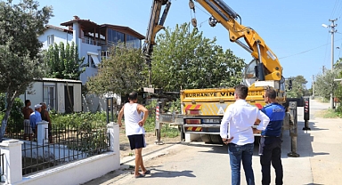 Burhaniye Belediyesi’nden Kaçak Yapılara Sert Müdahale