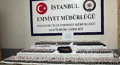 Esenyurt'ta narkotik operasyonu: 14 bin 14 adet epilepsi hapı ve uyuşturucu madde ele geçirildi