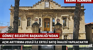GÖMEÇ BELEDİYE BAŞKANLIĞI'NDAN