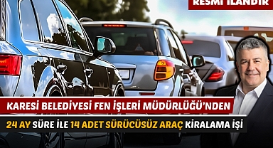 KARESİ BELEDİYESİ FEN İŞLERİ MÜDÜRLÜĞÜ'NDEN