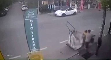 Kartal'da rögar kapağı hırsızları kamerada