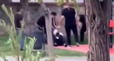 Kartal'da tekmeli yumruklu kavga kamerada