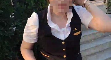 Üsküdar'da taksici ile hostes arasındaki tartışma kamerada