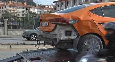 Ankara'da zincirleme trafik kazası: 2 yaralı
