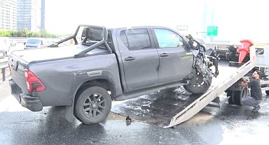 Bağcılar TEM otoyolunda feci zincirleme kaza: 2 ölü, 5 yaralı