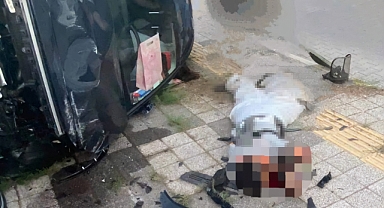 Bandırma'da feci kaza: Belediye çalışanı hayatını kaybetti